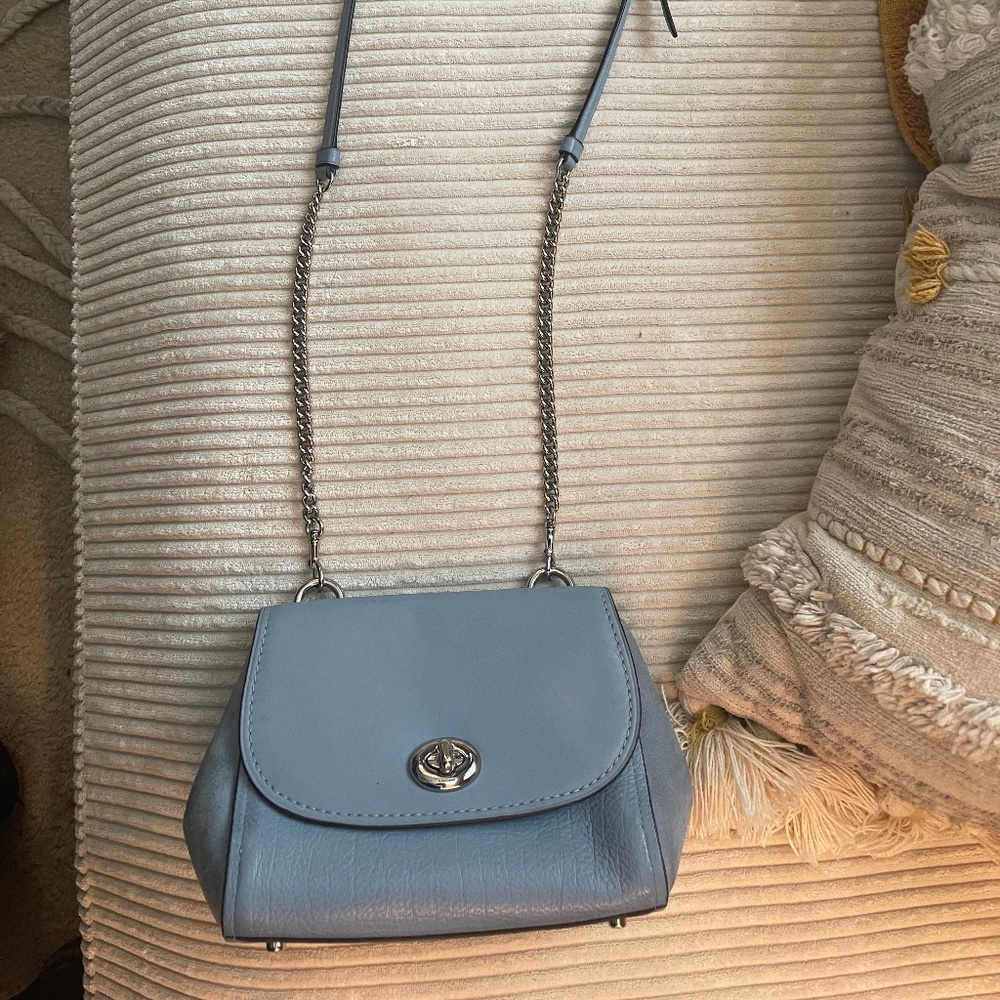 Light Blue Coach Crossbody Bag